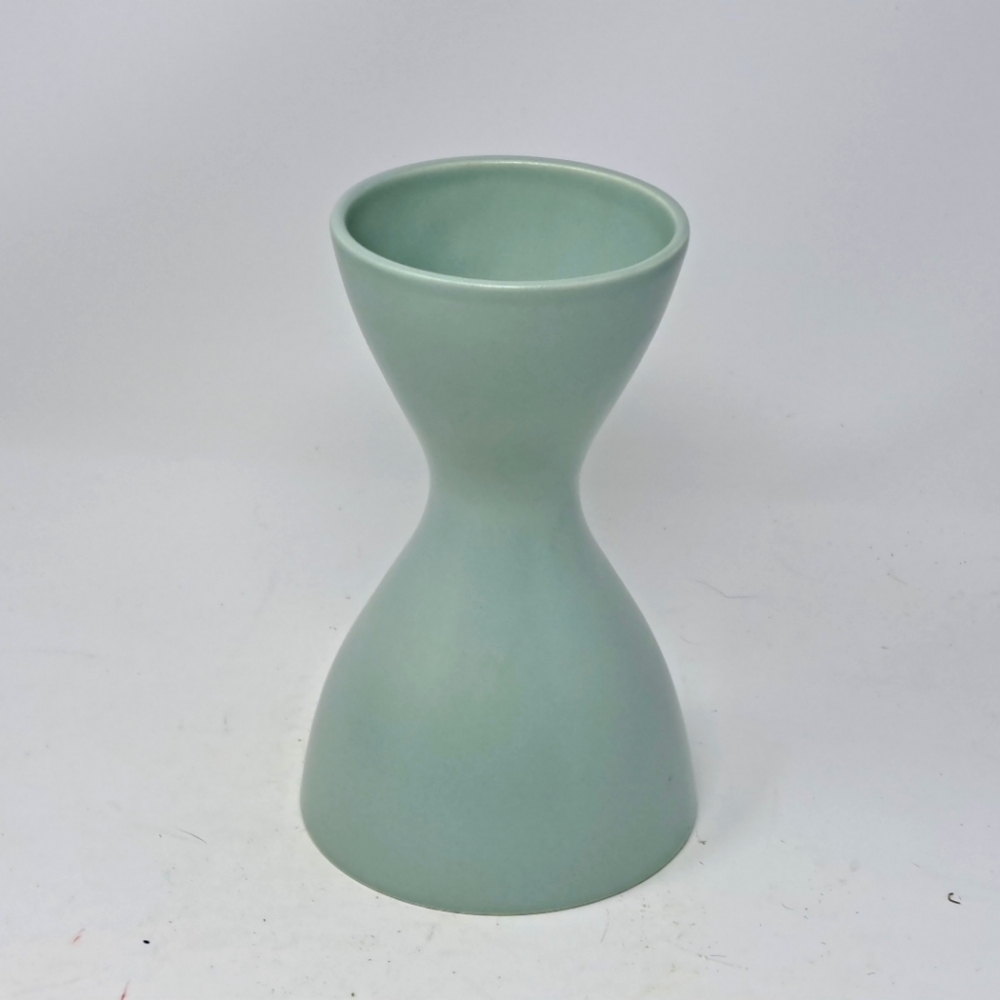 MCM Hour Glass Shaped Ceramic Vase